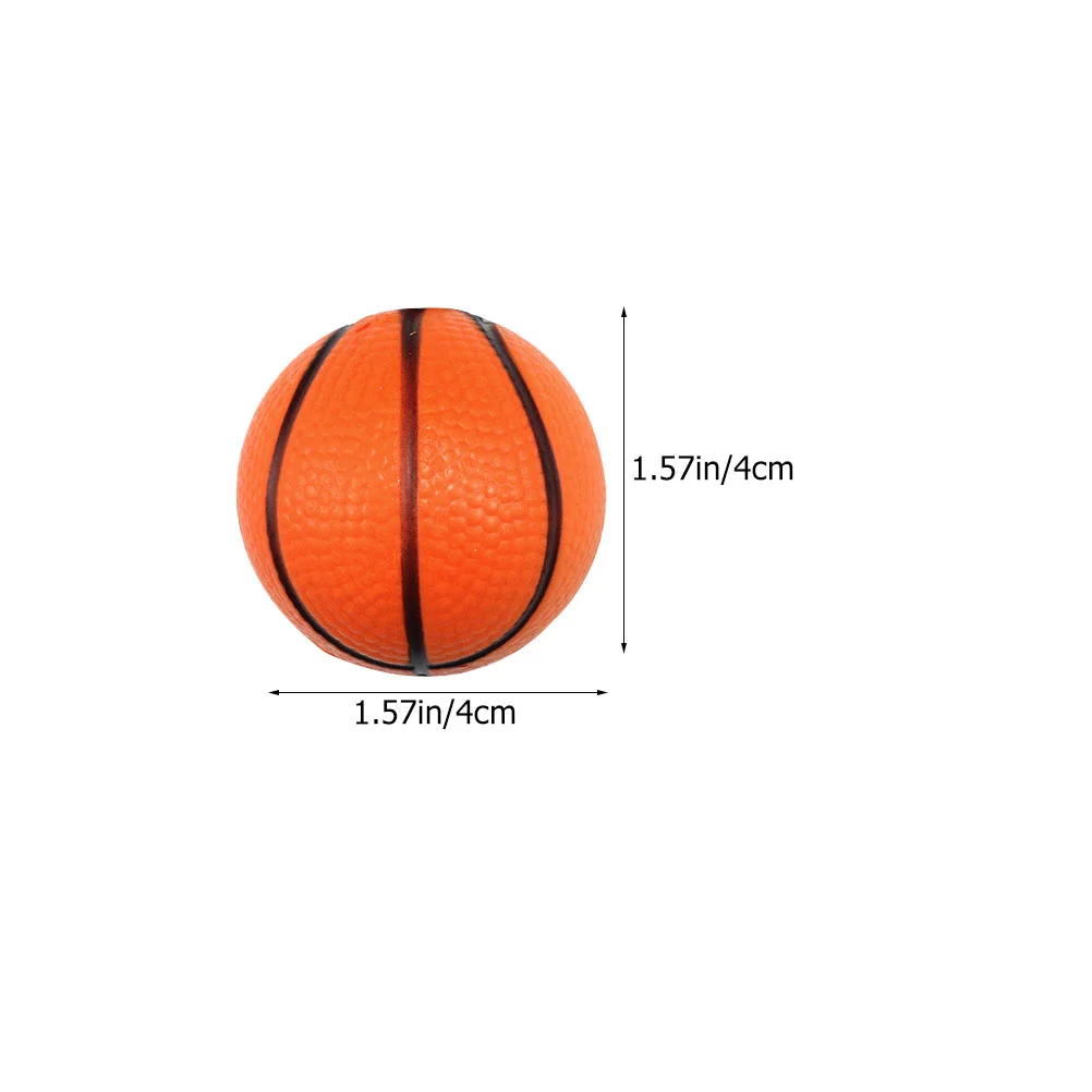 24 Pcs Mini Toys Swimming Pool Toys Small Basketballs Squeeze Ball Tiny Sports Balls Pu Mini Indoor Basketball 3