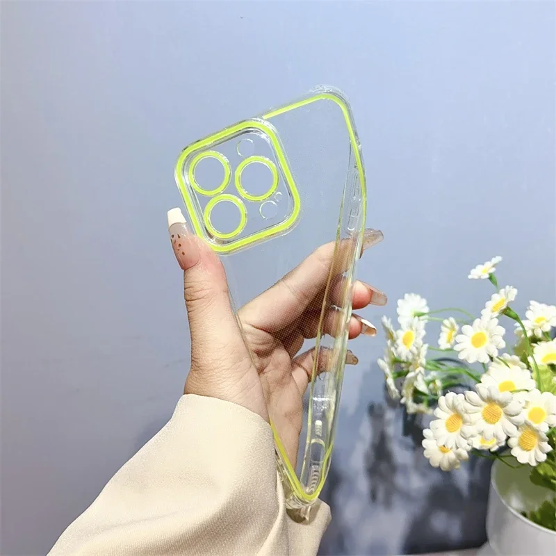Luminous Neon Fluorescent Noctilucent Luxury Phone Case with Lighting