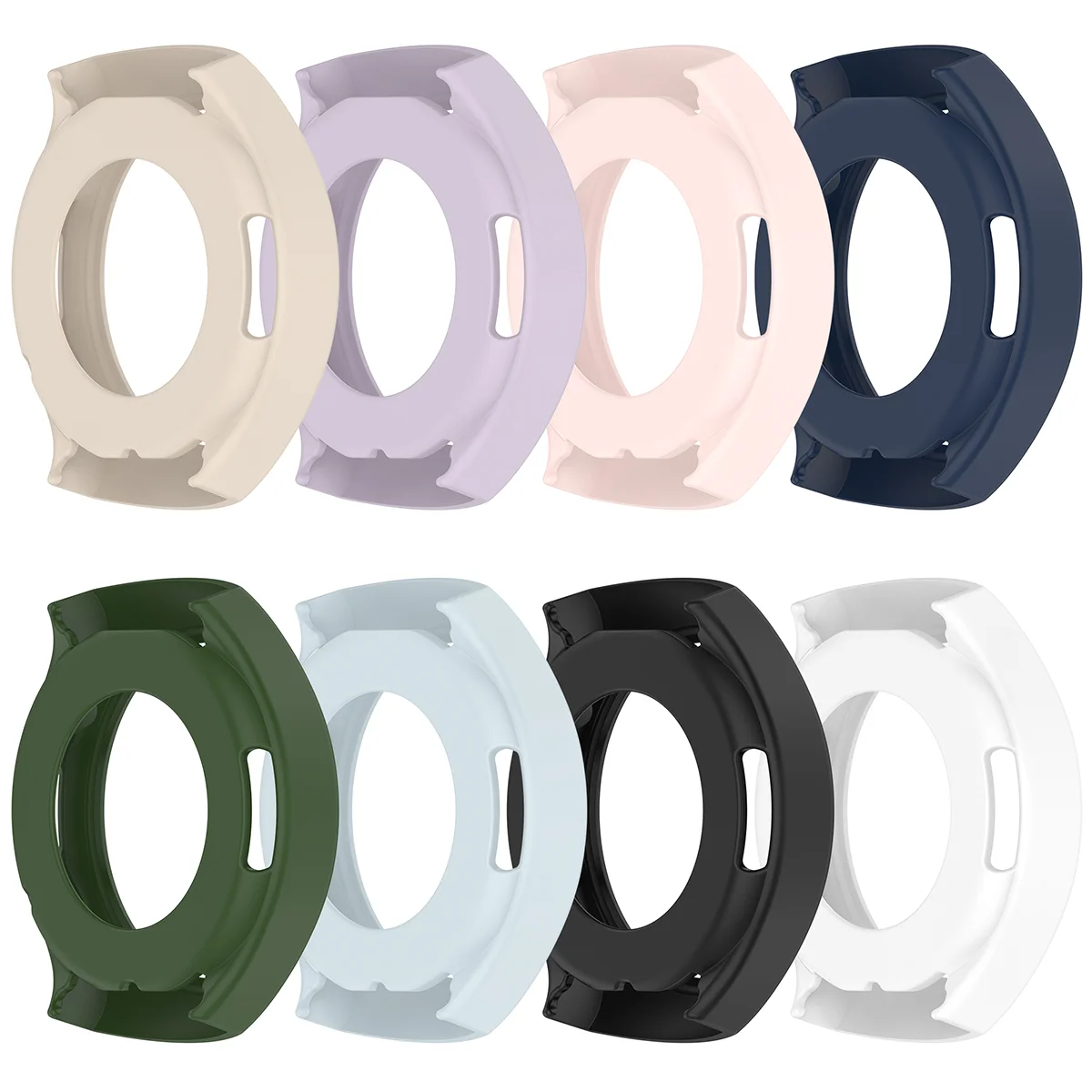Silicone Protective Cover for Smartwatch - Full Body Soft TPU Hollow Casing