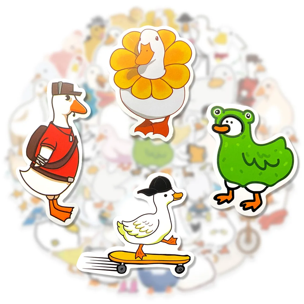 10/30/50Pcs Cartoon Cute Duck Graffiti Stickers Suitcases Laptops Phones Water Cup Skateboard Kids Toys Decorative Stickers