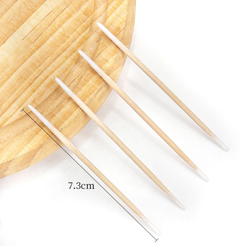 100/300pcs Double Head Cotton Swab Women Makeup Cotton Buds Tip For Medical Wood Sticks Nose Ears Cleaning Health Care Tools 2