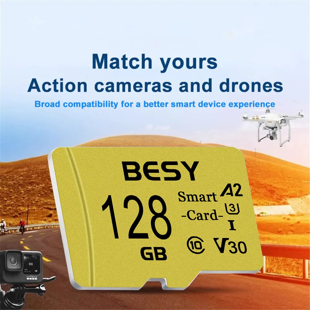 고속 128G SD 메모리 카드 클래스 10 마이크로 TF 플래시 USB 펜 드라이브 카드 2GB 4GB 8GB 16GB 32GB 64GB 스마트폰 UAV 모니터용