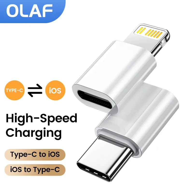 Type C to Lightning Adapter Fast Charging Adaptador Lightning Female to USB  C Male Headphone USB C Adapter for iPhone 14 13 - AliExpress