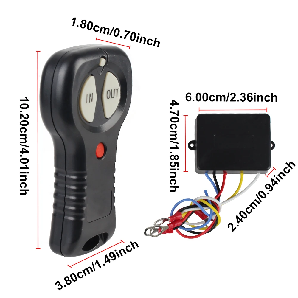24V 12V Wireless Winch Remote Controller System for Jeep Off Road 4x4 ATV Truck Car