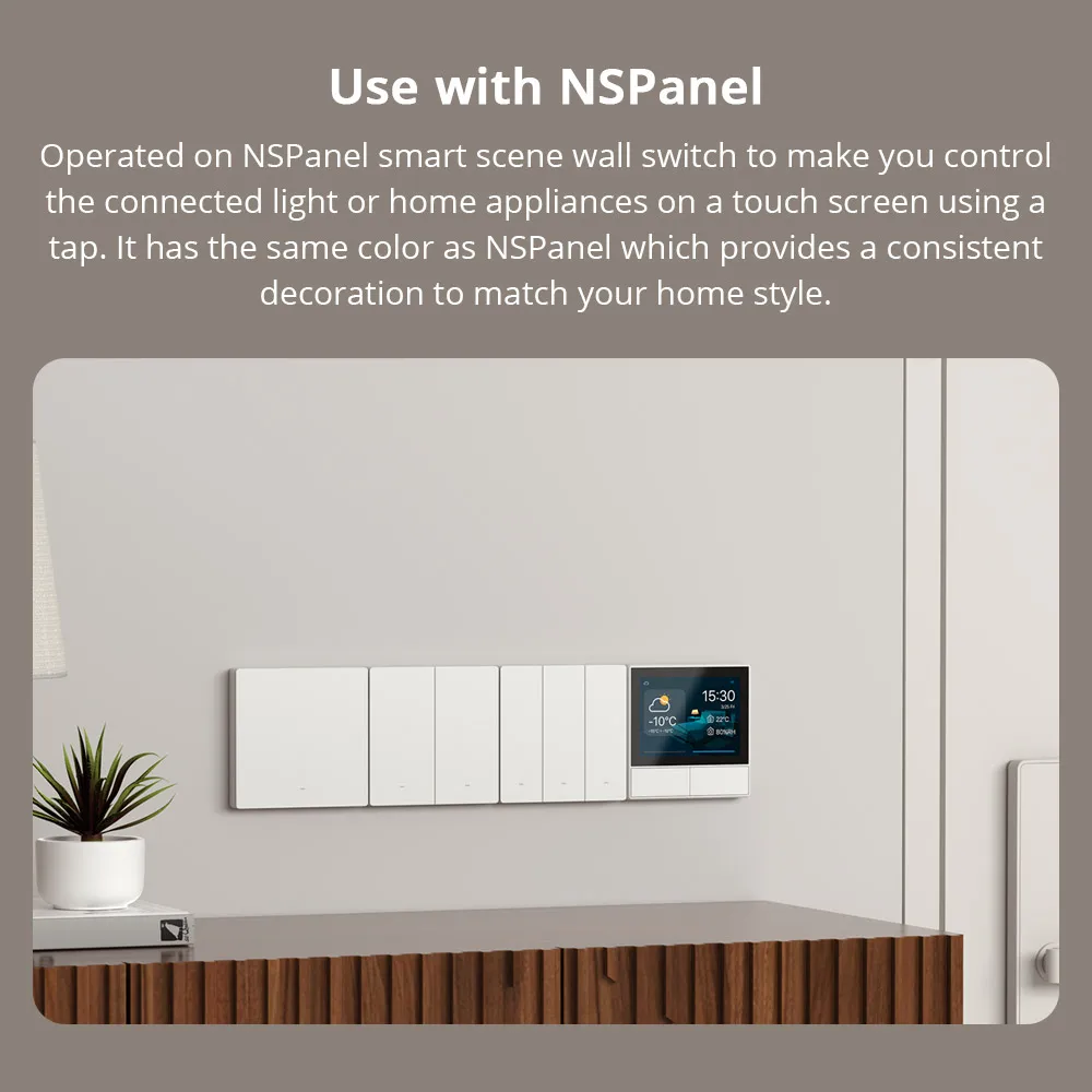 M5 Matter Smart Wall Switch Two-way ESP32 EWeLink-Remote Switchman Voice Control