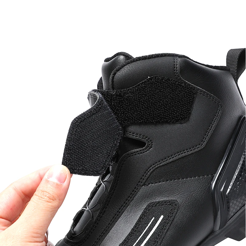 Motorcycle Shoes Motorcycle Boots Riding Boots for Men Motorcycle Leather Collision Avoidance Anti Slip Wear-Resistant Motocross Protective Shoes