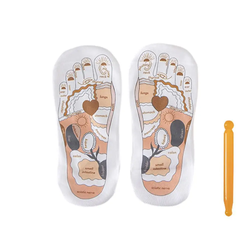 

Socks Cotton Sock Reflexology Foot Acupoint Physiotherapy Acupressure Sports Separate Combed Absorbing Calf Crew Charts Uniform
