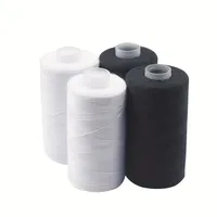 2pcs 500M Sewing Thread Polyester Thread Set Strong And Durable Black White Sewing Threads For Hand Machines 2