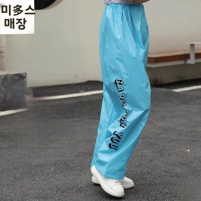 남녀공용 두꺼운 방수 레인 팬츠, 배달, 차 따기, 사이클링 작업용 하체 보호, 내마모성