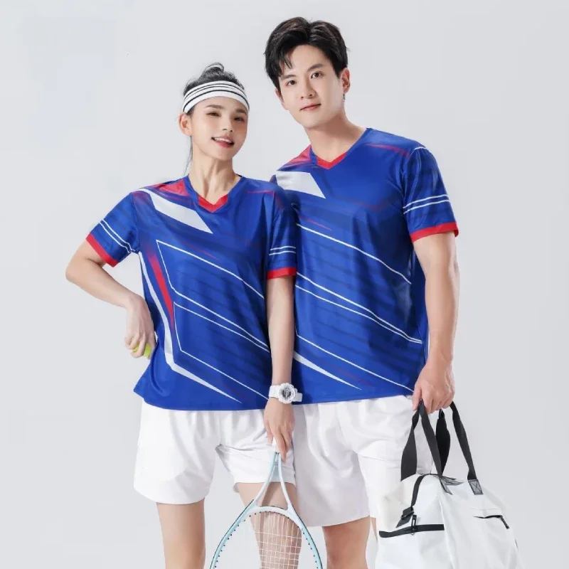 Men/Women/Kids Badminton Table Tennis T-Shirt Clothes Training Exercise Breathable Quick-dry Fabric