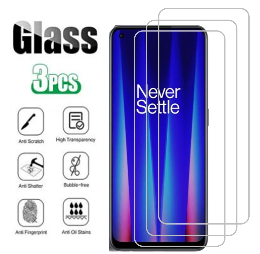 3 Pezzi Di Vetro Temperato Per Oneplus 8T Nord N10 N100 7 7T 6 6T 5 5T 9 Pro 9R 9Rt Nord 2 X N200 Ce 2 5G Pellicola Proteggi Schermo