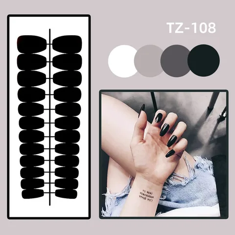 detachable fake nails with design butterfly press on nails coffin long artificial nails with glue fingernails fake