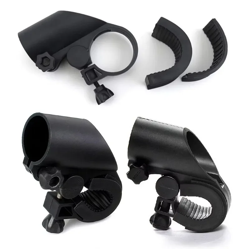 Portable Bicycle Light Lamp Stand Holder Cycling Bike Rotation Grip LED Flashlight Torch Clamp Clip Mount Bracket Accessories