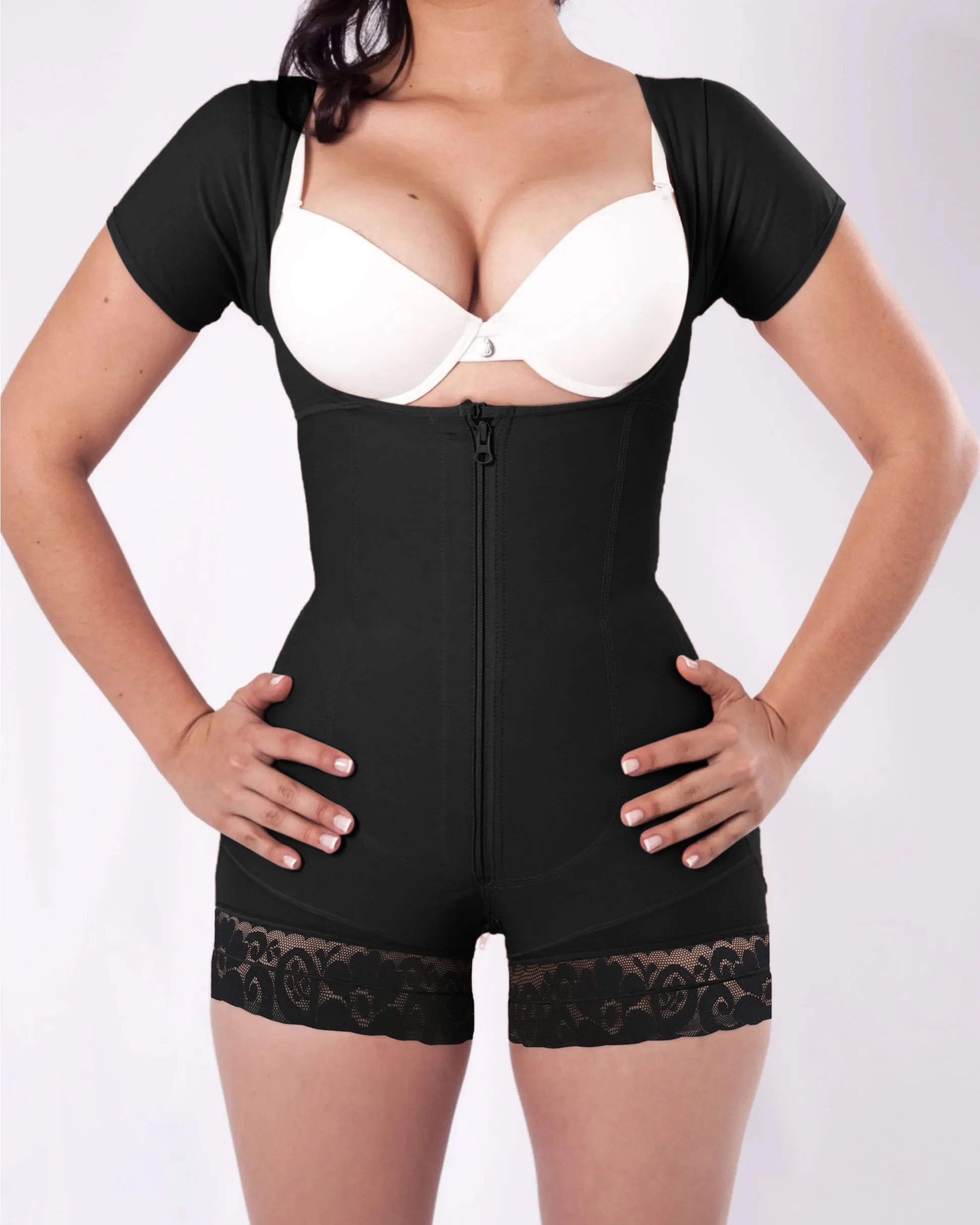 Fajas Colombianas Open-Chest Waist Trainer Shaperwear Abdomen Control Butt Lifting Slimming Flat Belly Underwear