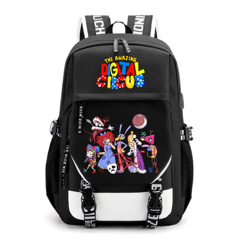 

New Magic Digital Circus THE AMAZING DIGITAL CIRCUS Student Cartoon Anime Fashion School Bag Best Gift for Children Mochila