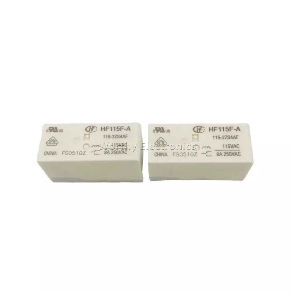 

Free Shipping 10PCS/LOT 115VAC 8A 8PIN Relay HF115F-A-115-2ZS4AF