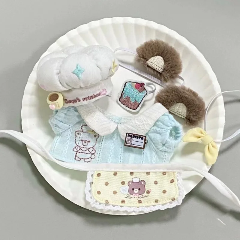 Lovely Change Clothes Outfit Cosplay Super Cute Candy Bear Scarf Hat Clothes Suit For 10cm Starfish Body Kawaii Clothing Suit