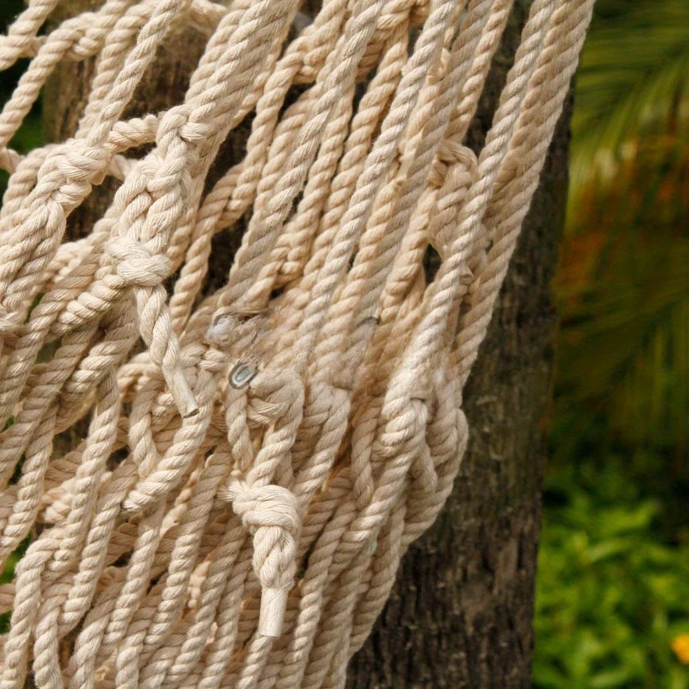 Hanging Swing Chair Weave Rope Hammock Outdoor Porch Yard Tree Cotton Polyester