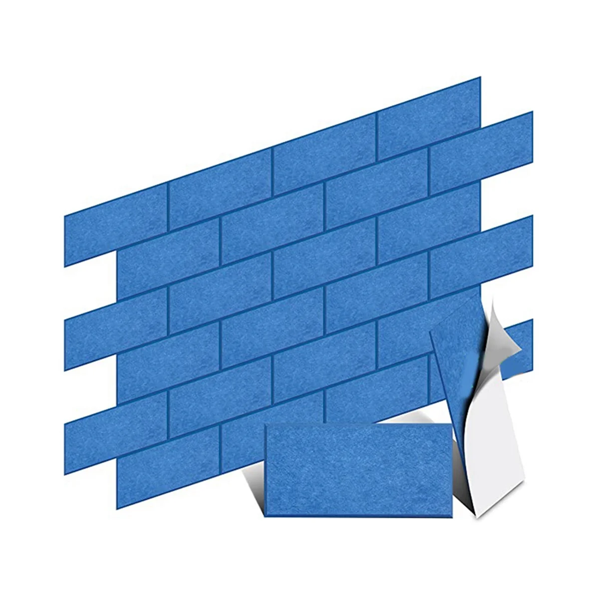 

Sound Insulation Board 24 Packs,6X12X0.4Inch Sound Absorption and Noise Reduction, Sound Insulation Board Mat (Blue)