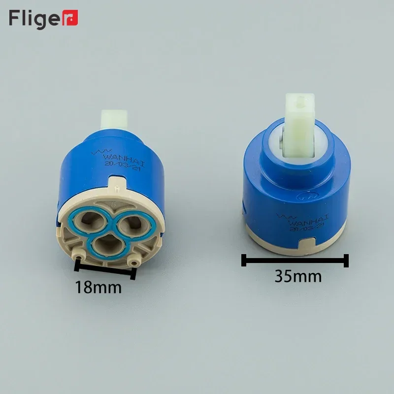 Watersaving Replacement Ceramic Spool Water Mixer Tap Faucet Cartridge 1PC Kitchen Bathroom Faucet Replace Mixing valve