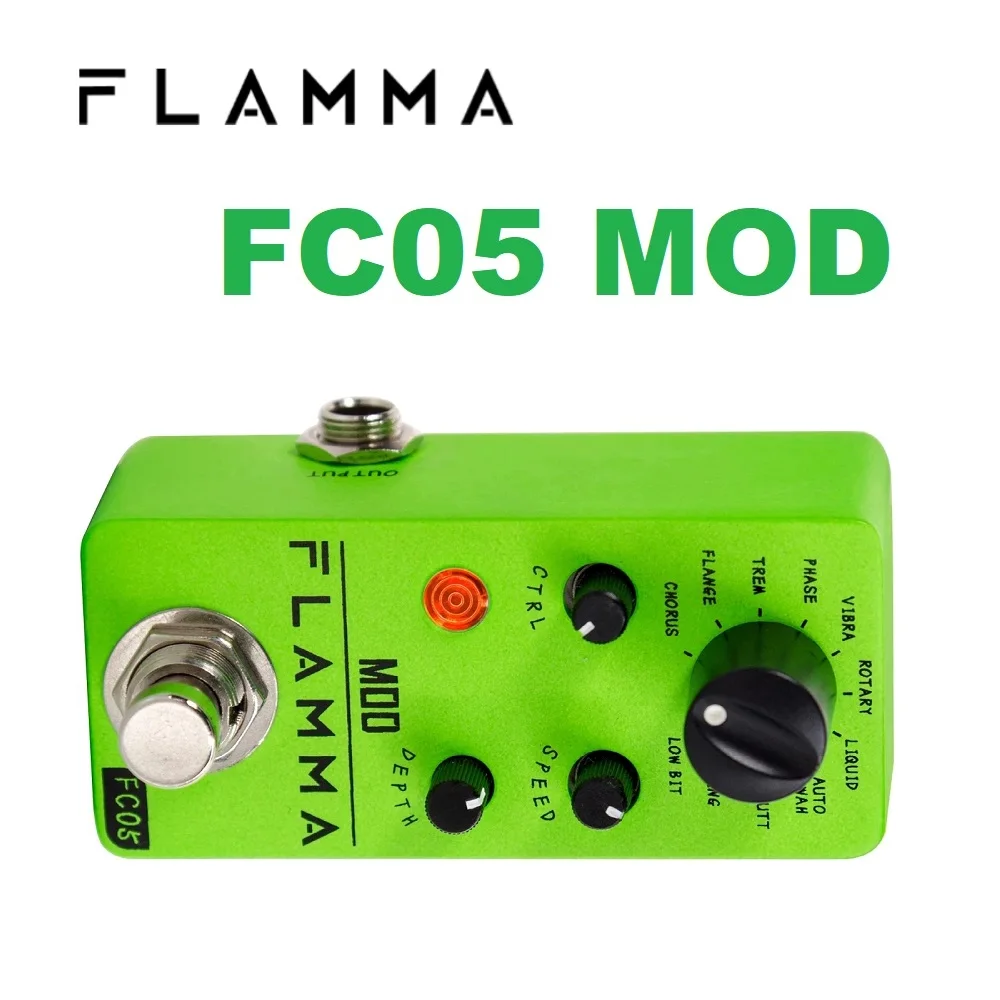 Flamma fc05 modulação multi efeitos pedal mod guitarra 11 modos chorus ...