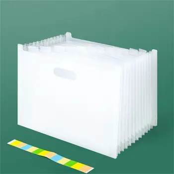 Cartella Portadocumenti A4 da Ufficio con 13 Tasche, Organizzatore Verticale per Documenti, Cartella Espandibile, Borsa Porta Documenti da Scrivania