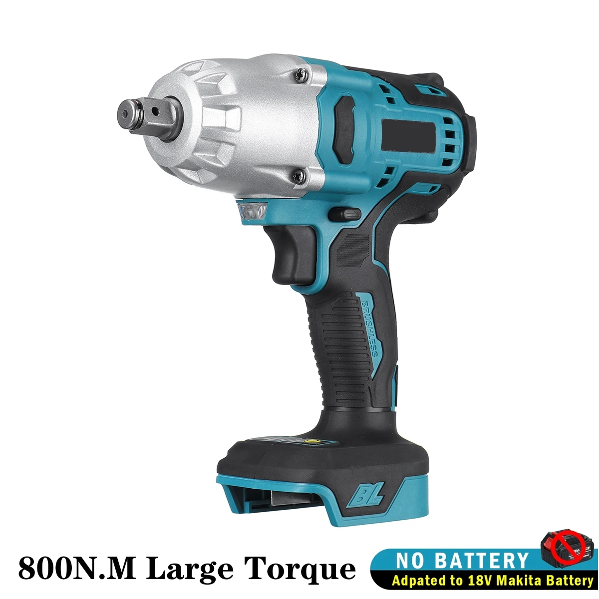 800n.m Impact Wrench Brushless High Torque Electric Wrench 4 Gears