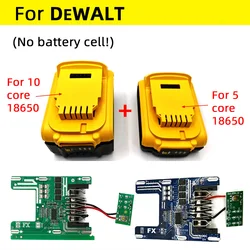 Custodia per batteria Li-ion 18V 21V potenziata con display LED di alimentazione e supporto di ricarica