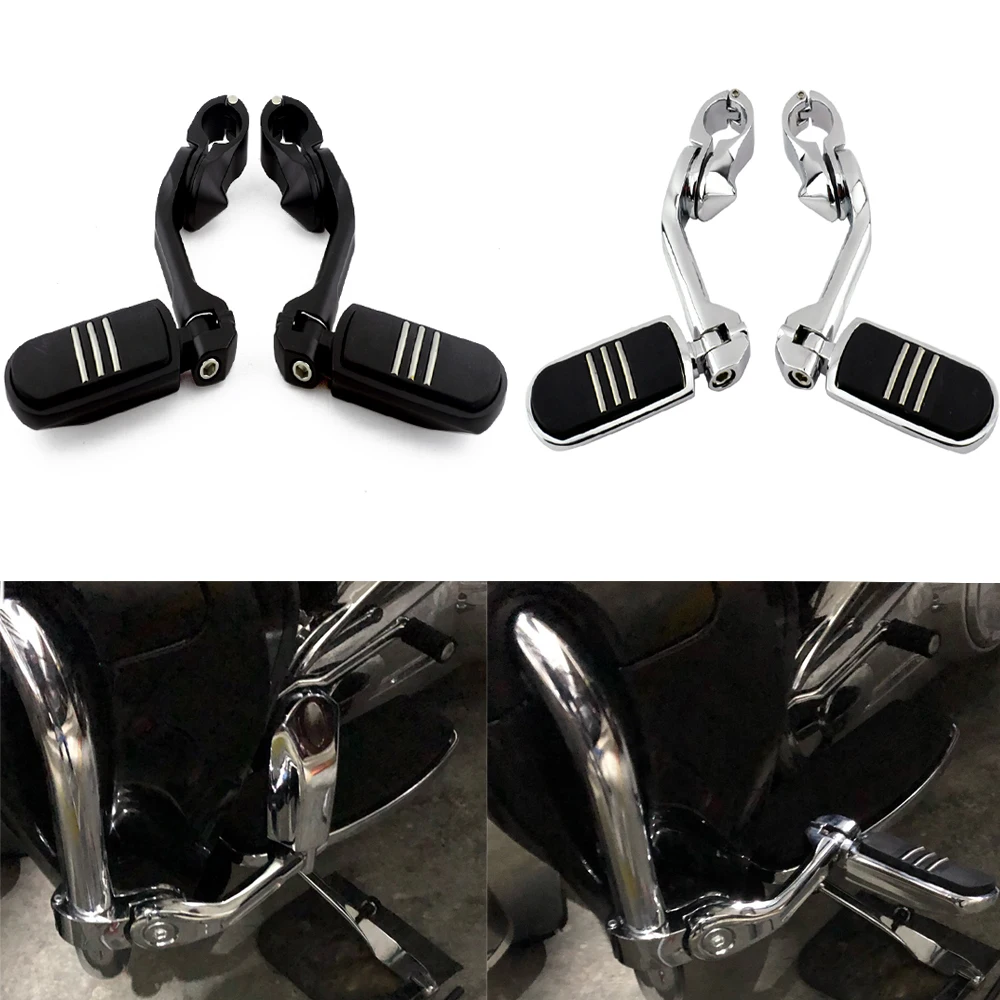 1.25" Highway Pegs Long Adjustable Footpeg for Harley Touring Road King Road Glide Electra Glide Street Glide Sportster Softail