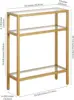22" Wide Rectangular Console Table in Brass, Entryway Table, Accent Table for Living Room, Hallway 3