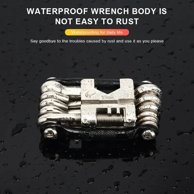 RIDERACE 자전거 멀티 툴 체인 스플리터 커터, MTB 산악 도로 자전거 렌치, 스크루 드라이버 수리, 다기능