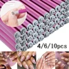 4/6/10Pcs Graffiti Drawing Nail Art Stamp Pen Set - DIY Nail Art Embellishment Flower Stamping Pens Nail Art Printing Templates 1