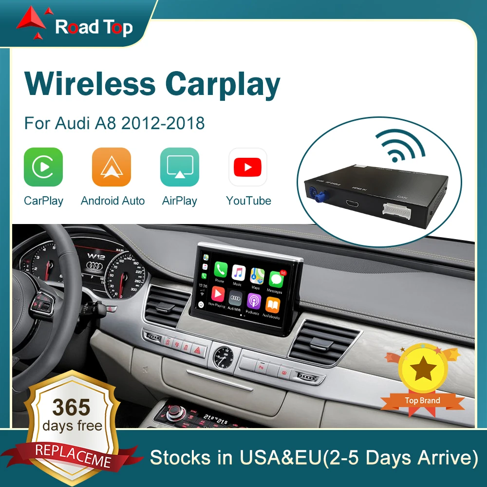 Wireless Apple Carplay Android Auto Interface For Audi A8 20122018