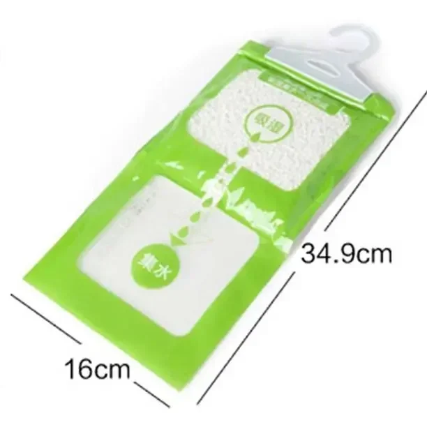 Moisture Absorber Bag 2 pcs Hangable Wardrobe Moldproof Moisture Proof Dehumidification Bag