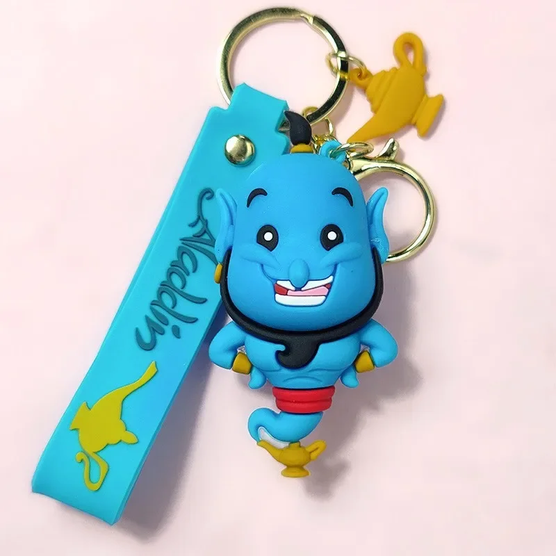 Anime Aladdin Keychain Cute Princess Jasmine Genie Figure Doll