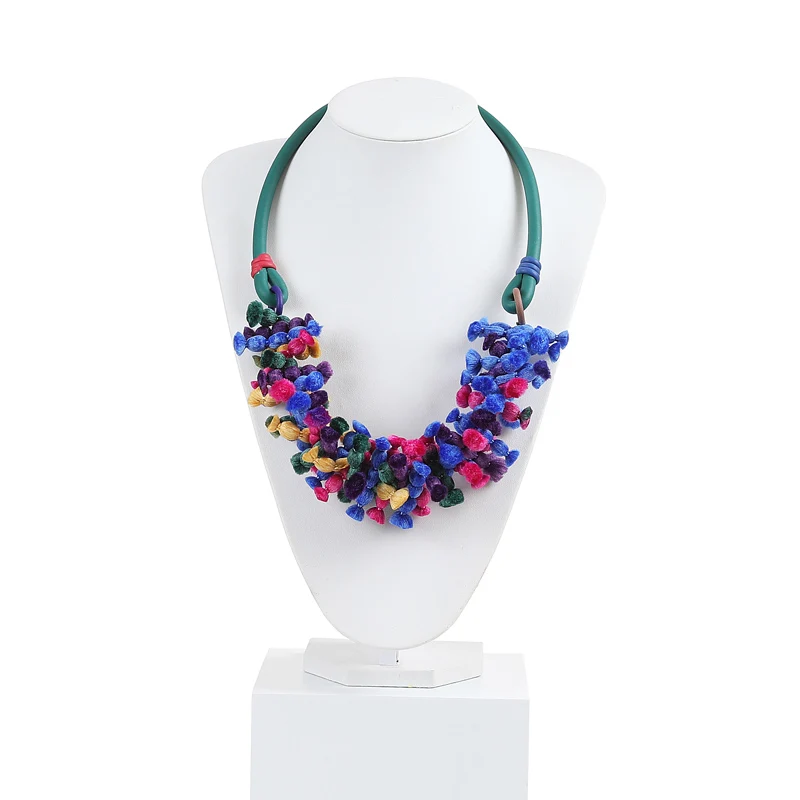 New Punk Style Handmade Women Necklaces Classic Silicone Rubber Chokers Necklaces Colourful Torques Popular Clothes Accessories