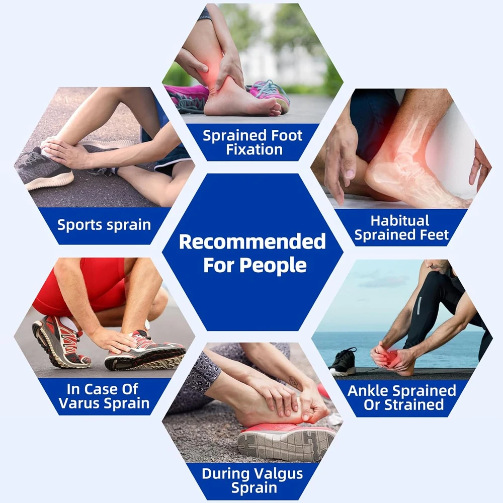 Ankle Sprained Support Brace Ankle Splint Stabilizer Protector for Sprained Ankle Injury Recovery Achilles Tendonitis Men Women 10 Ankle Sprained Support Brace Ankle Splint Stabilizer Protector for Sprained Ankle Injury Recovery Achilles Tendonitis Men Women 3