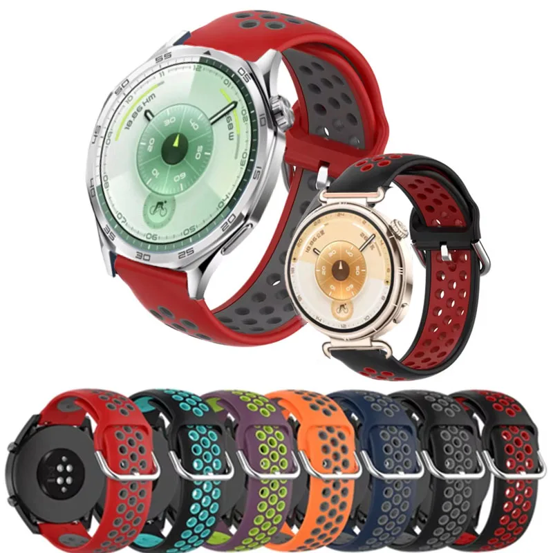 Silicone Smart Watch Strap - Adjustable 20/22mm Band for Enhanced Comfort and Style