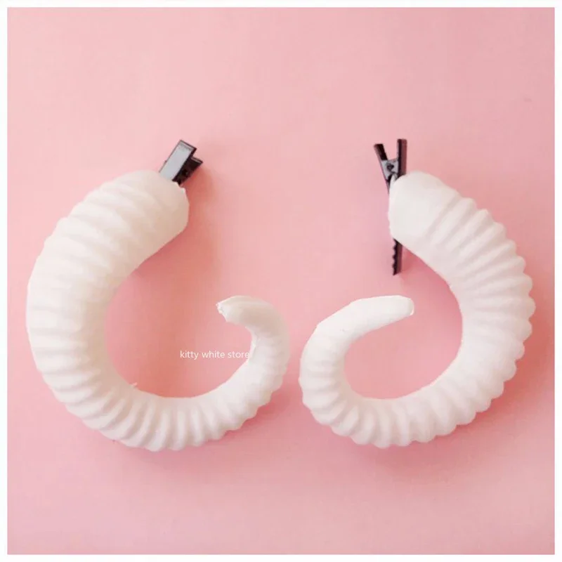 Cosplay headpiece halloween headband Aries cosplay sheep horns headband hair accessories hair bands hair band demon evil Gothic Lolita cosplay Halloween headwear props