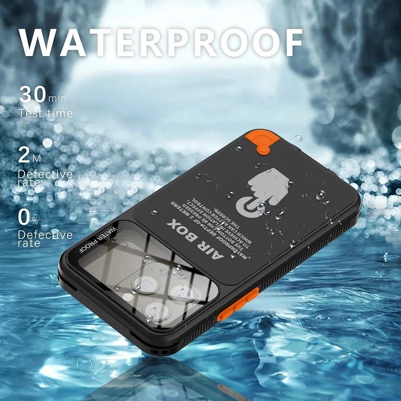 IP68 Waterproof Sealed Phone Case Underwater Photography Touch