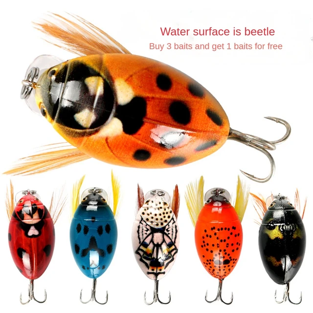 38mm/4.1g Fishing Lure Tackle Cicada Fishing Insect Bug Beetle