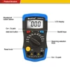 DM6013L Digital Capacimeter High Precision 200pF~20mF Capacitance Capacitor Measuring Meter 1999 Counts Data Hold Circuit Tester 4