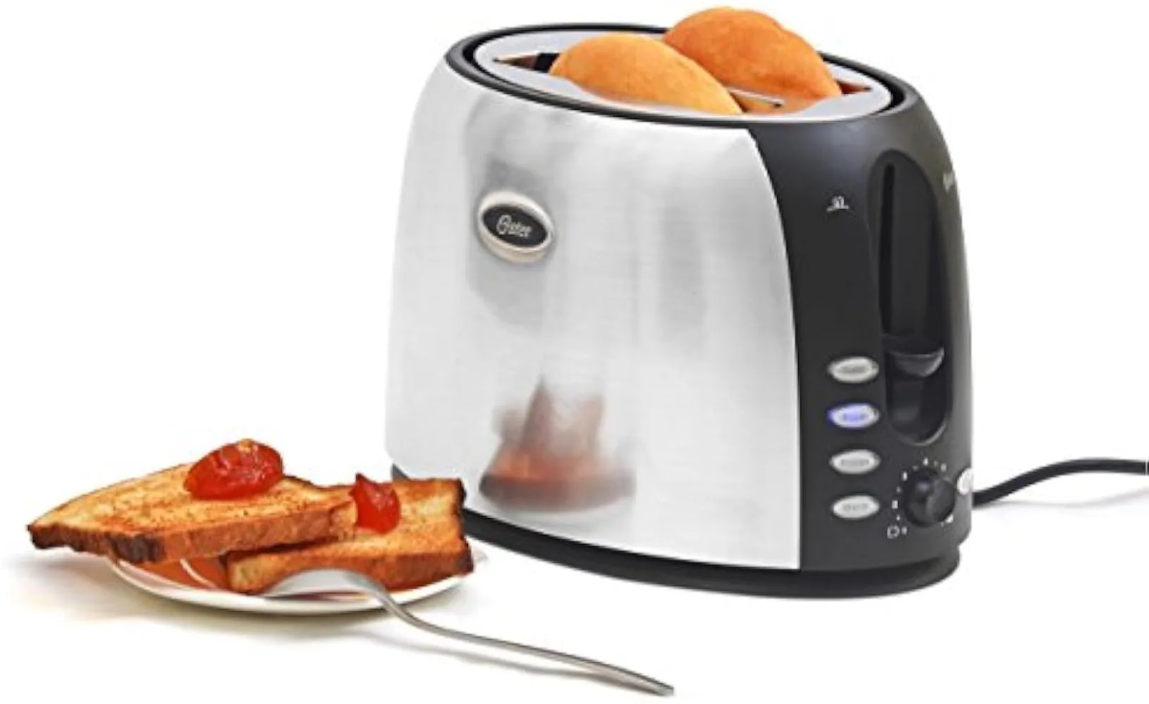 Oster 2-Slice Toaster with Advanced Toast Technology, Stainless