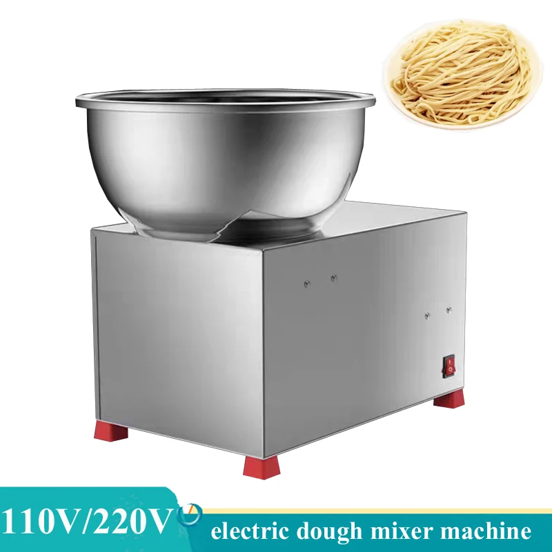 

Basin Type Dough Kneading Machine Stainless Steel Electric Steamed Bread Noodle Dough Blender Flour Mixing Machine 220V 110V