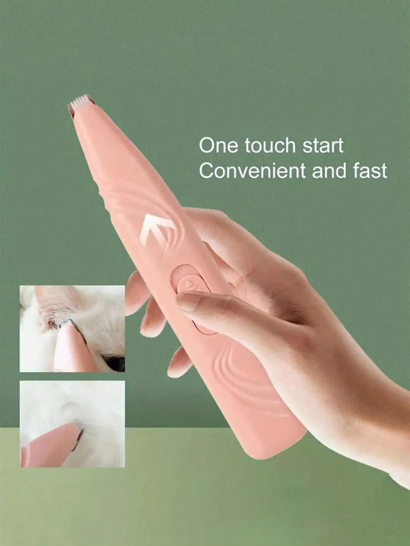 1 non battery pet shaver electric clipper suitable for cats and dogs. It can be used to shave foot hair, buttocks hair, eyes hai 3