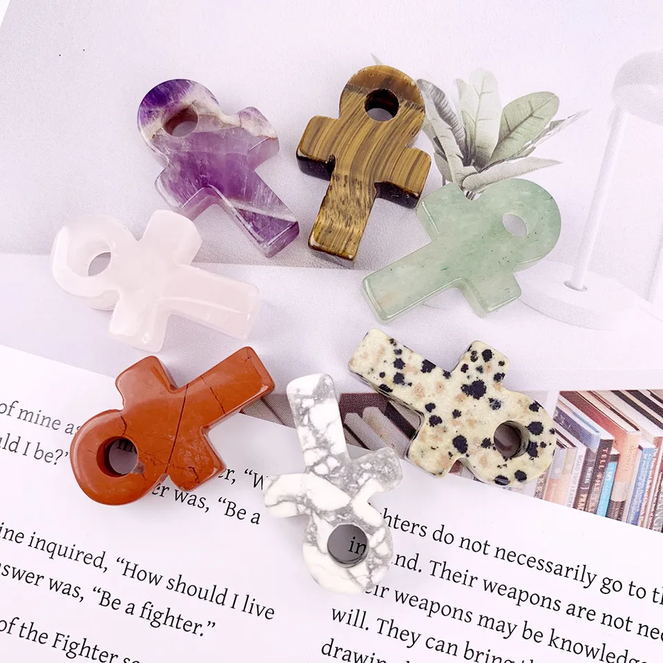 Natural Mineral Crystal Mini Anka Carving Decor