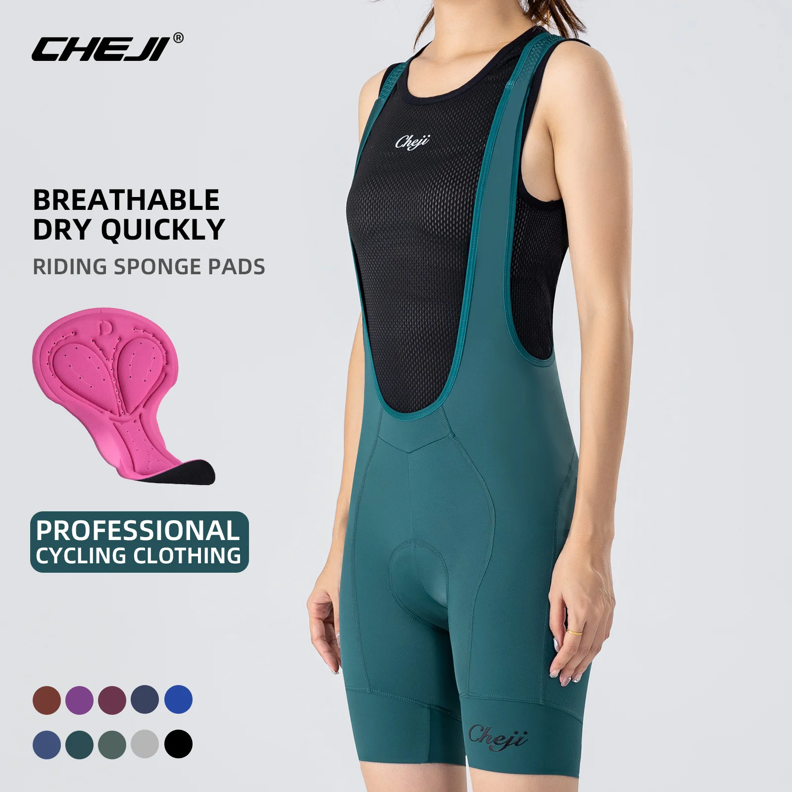 CHEJI Cycling Bib Shorts Pants Women's Bib Shorts Bicycle Bike Sport Cycling Clothing Equipment Cuissard Cyclisme cycling bib shorts cycling shorts cycling pants