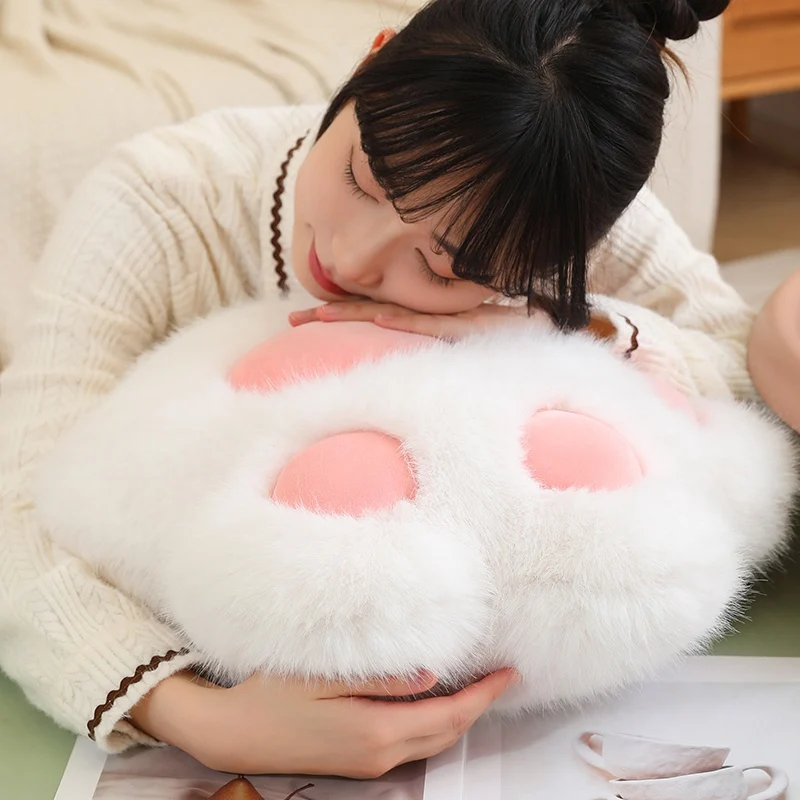 Kawaii Cat Paw Throw Pillow Stuffed Soft Claw Plush Toy Sofa Home Decoration Sleeping Doll Holiday Gift 6