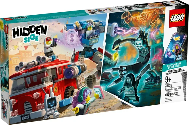 LEGO Hidden Side Phantom Fire Truck 3000 70436, Augmented Reality 