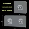 5-50pcs Waterproof Strong Adhesive Hook Shelf Sticker for Bathroom Kitchen Wall Shelf Kitchen Sticking Wall Screw Hook Storage 6